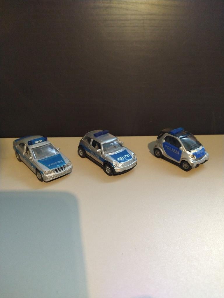 Collectie van 3 Politie Auto Modelauto's merk Siku., Ophalen of Verzenden, Gebruikt, Auto