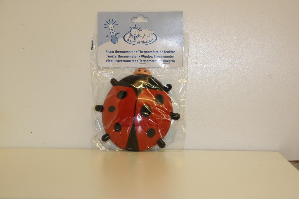 Buiten thermometer lieveheersbeestje. Nieuw in verpakking, Ophalen of Verzenden, Nieuw, Buitenthermometer