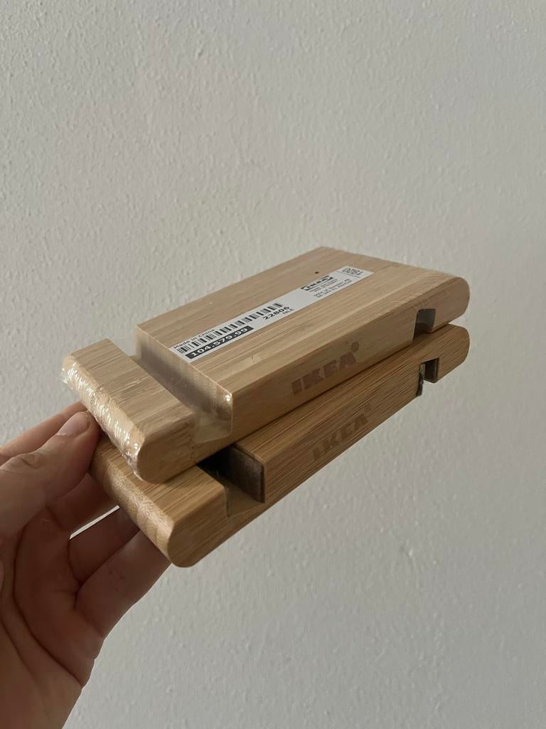 Ikea houten Bergenes telefoonhouders, Ophalen of Verzenden, Zo goed als nieuw