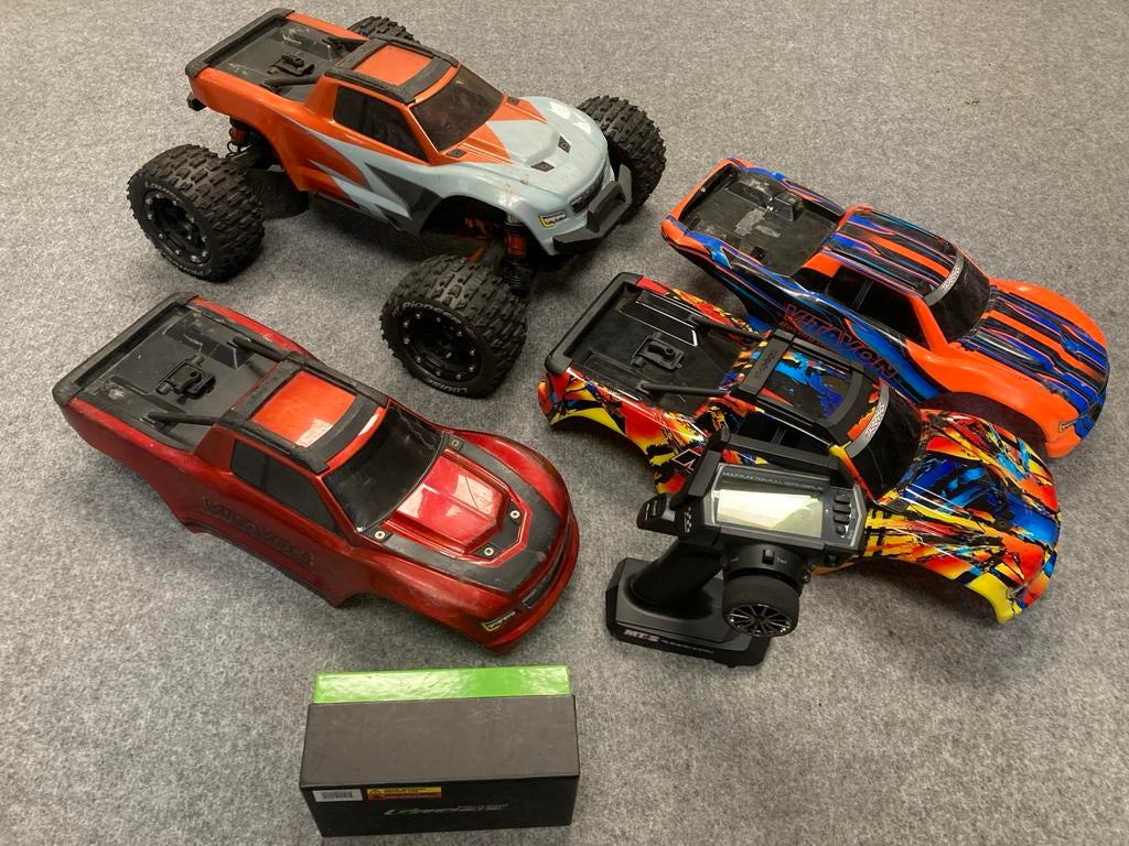 Traxxas Maxx vitavon met hobbywing max 8 sanwa vitavon, Hobby en Vrije tijd, Ophalen of Verzenden, Gebruikt, Auto offroad