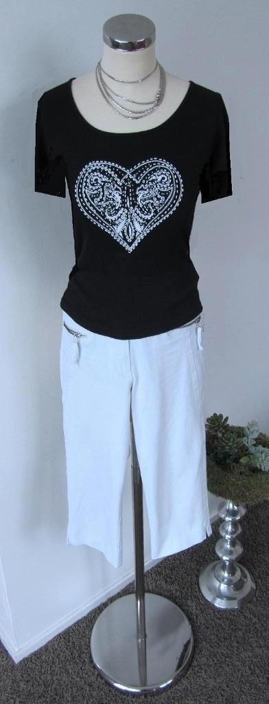 ZWART/WITTE TOP, maat 36, Zwart, Ophalen of Verzenden, Zo goed als nieuw, Korte mouw
