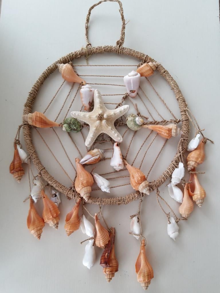 Wand decoratie kleine ibiza schelpenhanger II, Huis en Inrichting, Woonaccessoires | Wanddecoraties, Ophalen of Verzenden, Gebruikt