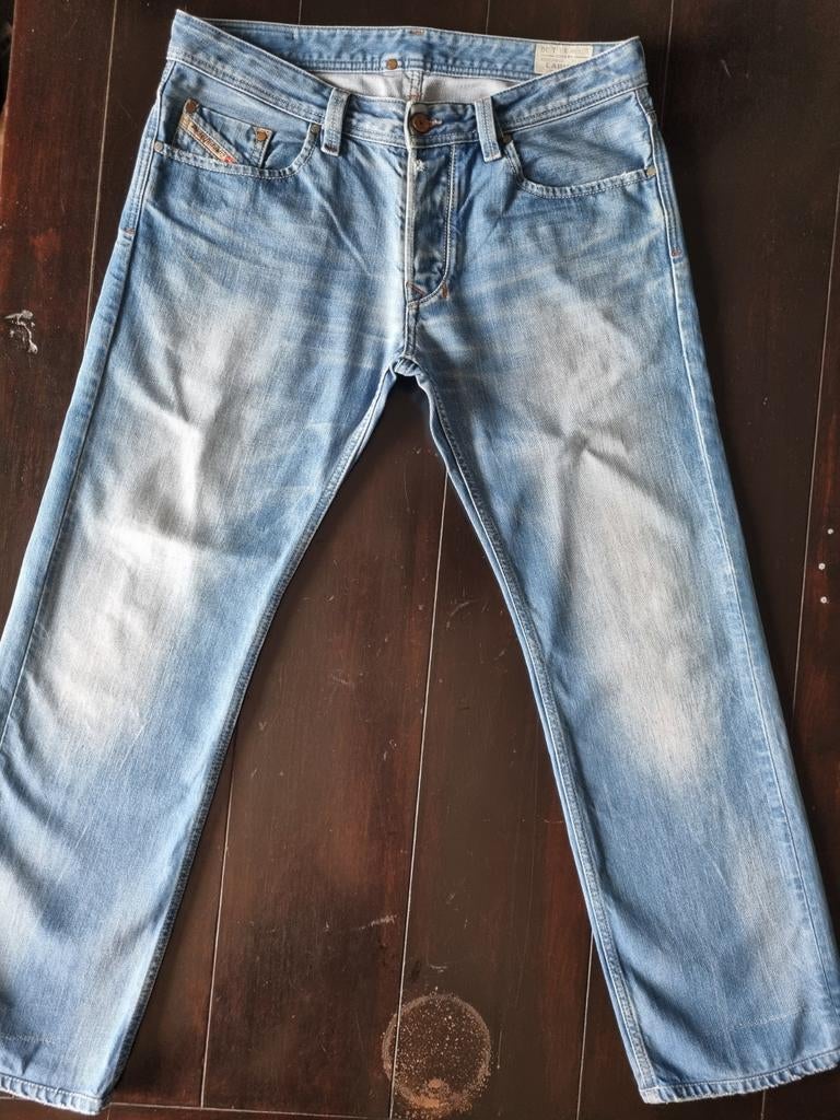 CLASSIC VINTAGE DIESEL LARKEE REGULAR STRAIGHT JEANS 33/30!!, Diesel, Blauw, Ophalen of Verzenden, Zo goed als nieuw