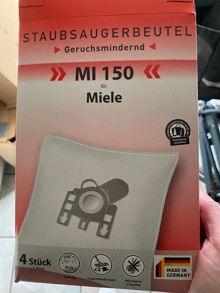 Stofzuigerzakken Miele, Ophalen of Verzenden, Nieuw, Stofzak, Minder dan 1200 watt