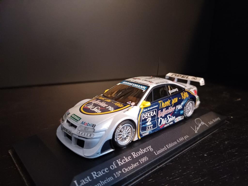 Minichamps 1:43 DTM Opel Calibra Last Race Keke Rosberg ltd., Ophalen of Verzenden