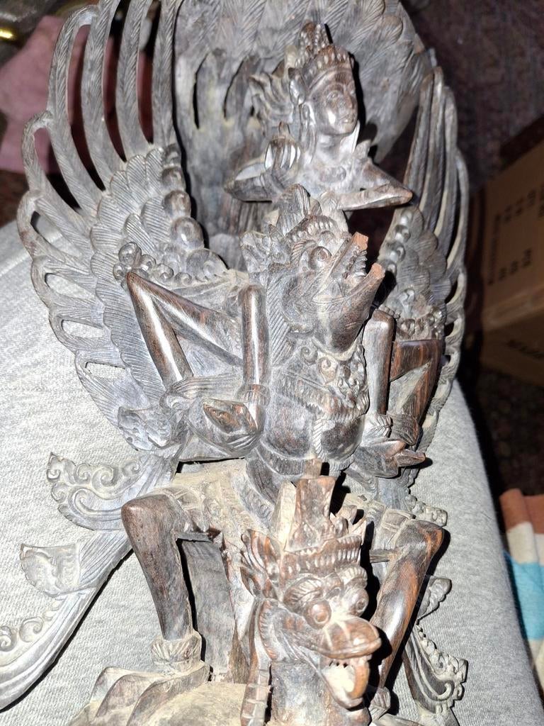 Houten Garuda Beeld, Ophalen of Verzenden