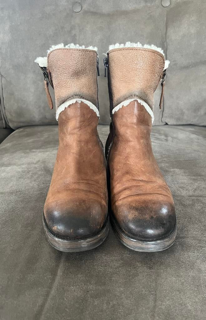 Stoere, leuke enkellaarsjes van Manas, mt 40, fijne laarsjes, Kleding | Dames, Schoenen, Bruin, Lage of Enkellaarzen, Ophalen of Verzenden