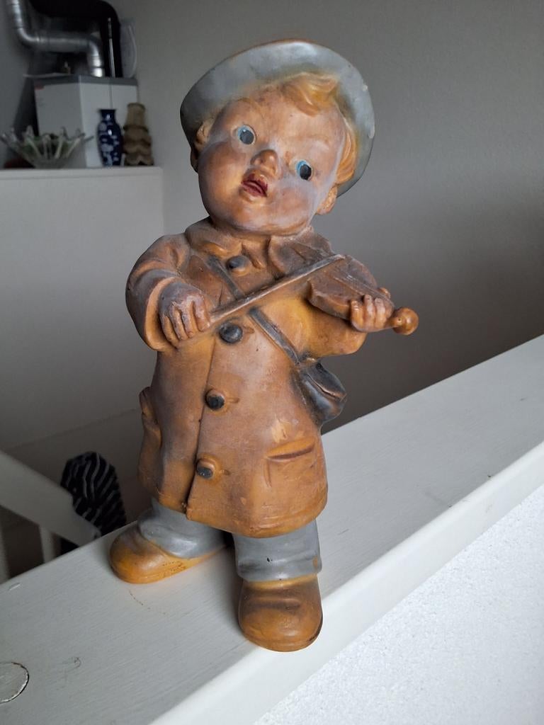 Antiek pieppopje 18cm  piep echt nog, Ophalen of Verzenden