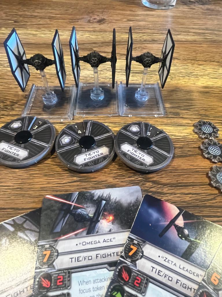 Star Wars X-Wing 1.0 – 3x TIE/fo Fighter First Order, Hobby en Vrije tijd, Een of twee spelers, Ophalen of Verzenden, Zo goed als nieuw