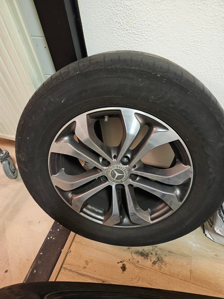 Mercedes 17 inch velgen set, Gebruikt, Velg(en), 17 inch, Ophalen of Verzenden