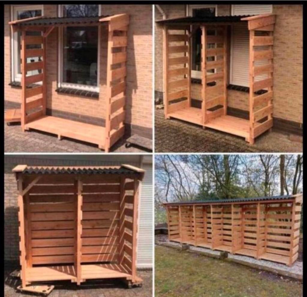 NIEUW houtopslag houtberging div maten 200x200x65, Ophalen, Nieuw, Hout, Overige typen
