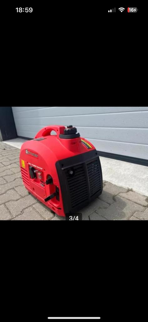 NIEUWE Draagbare Camping Aggregaat W-2200, Ophalen of Verzenden, Nieuw, Minder dan 5 kVA, Benzine