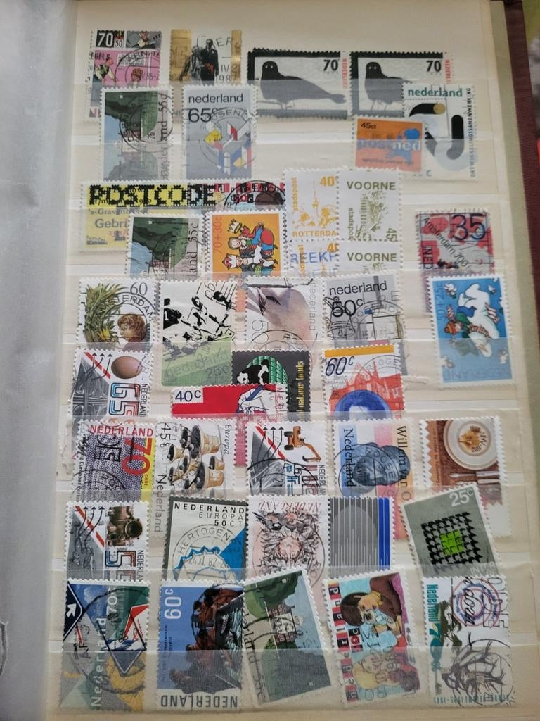 Boek vol Nederlandse Postzegels, Postzegels en Munten, Postzegels | Nederland, Ophalen of Verzenden, Na 1940, Gestempeld