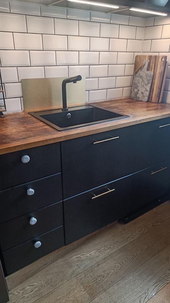 IKEA Kungsbacka ladefronten zwart - diverse maten, Minder dan 50 cm, Gebruikt, Zwart, Ophalen of Verzenden