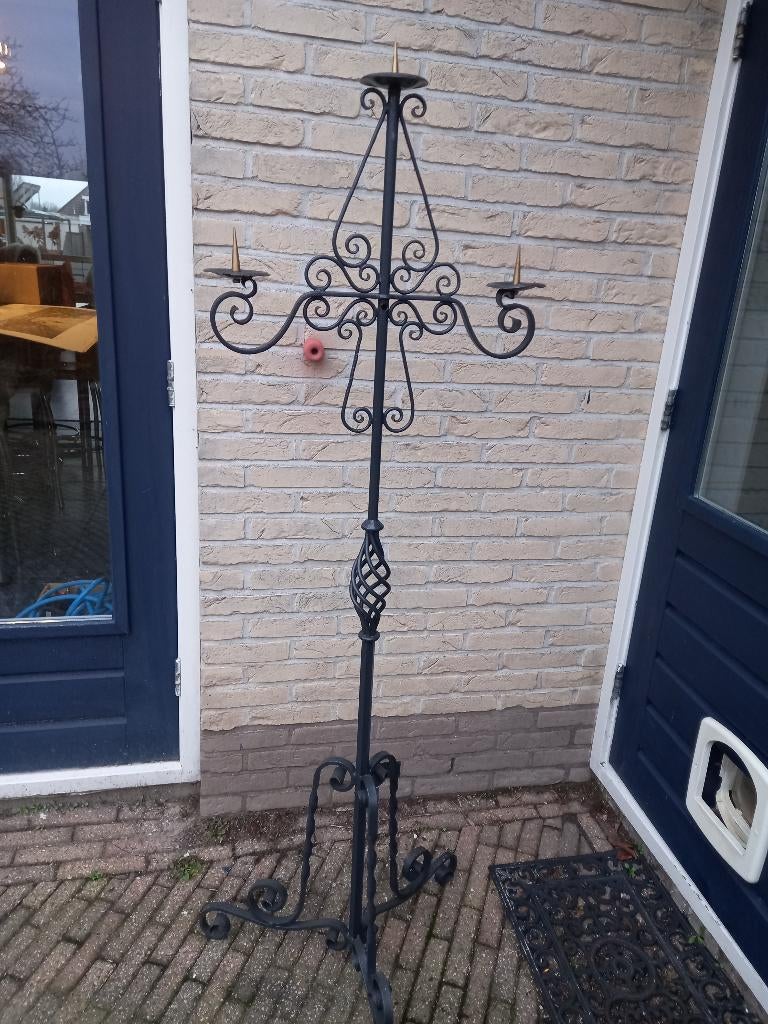 Grote vintage staande kandelaar, Ophalen, Vo, Gebruikt, Vo