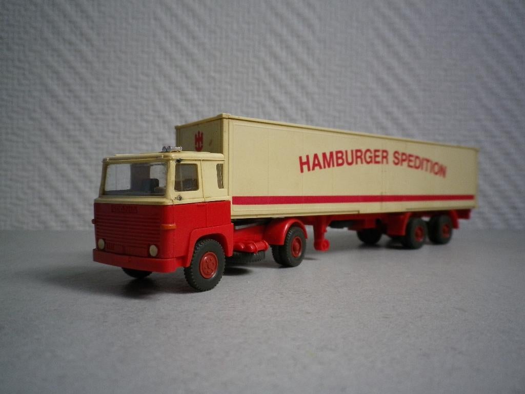 Wiking Scania 111 Hamburger Spedition, Hobby en Vrije tijd, Ophalen of Verzenden, Gebruikt, Bus of Vrachtwagen, Wiking