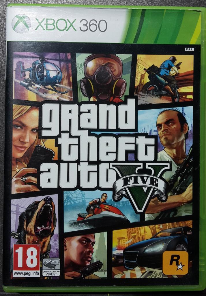 XBOX 360 - Grand Theft Auto V GTA 5 - Spel Game, Avontuur en Actie, Vanaf 18 jaar, 1 speler, Ophalen of Verzenden