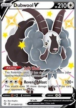Pokemon - Dubwool V (SHF SV120) Shiny Ultra rare, Ophalen of Verzenden, Nieuw, Losse kaart, Foil
