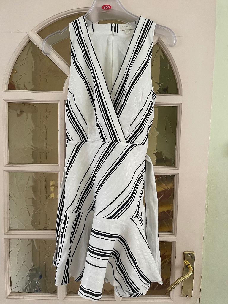 Ted Baker zomerjurk, Maat 38/40 (M), Wit, Ophalen of Verzenden, Zo goed als nieuw