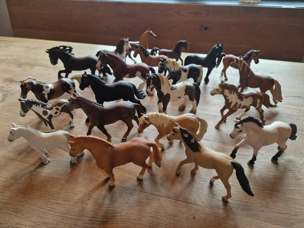Schleich Paarden - 21 Stuks (per stuk of ALLES-IN-EEN DEAL!), Ophalen of Verzenden, Gebruikt, Paard