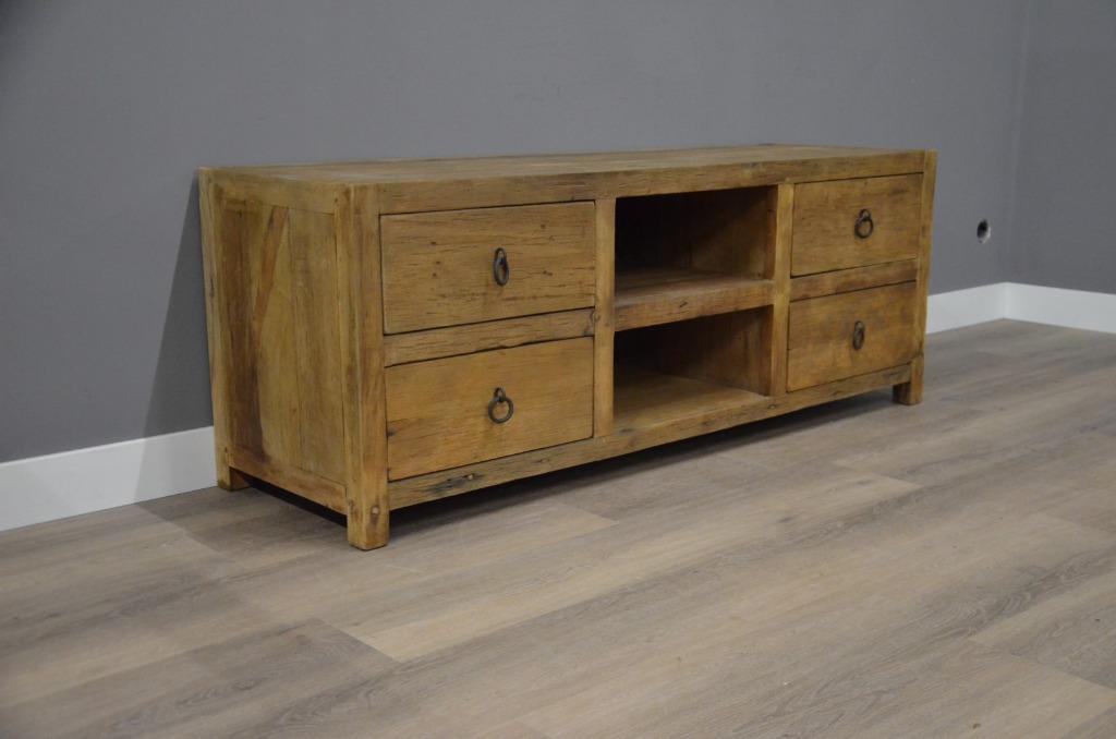 Tv meubel robuust 160 cm, 150 tot 200 cm, Nieuw, Ophalen of Verzenden, Minder dan 100 cm