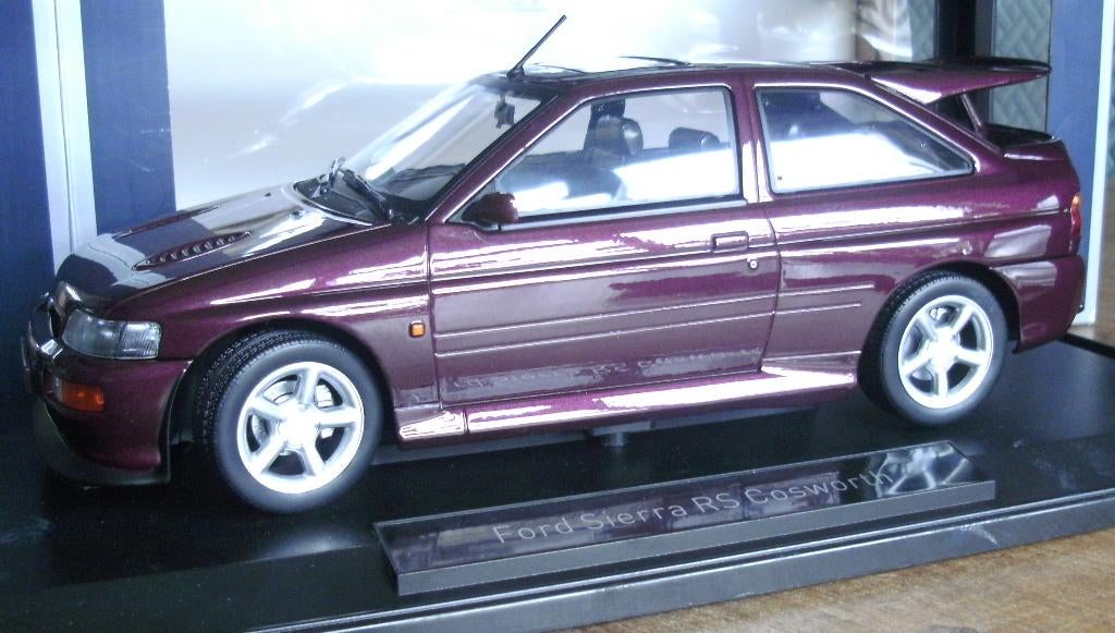 (73) . ford escort cosworth 1992 . violet metallic . norev ., Hobby en Vrije tijd, Ophalen of Verzenden, Zo goed als nieuw, Auto