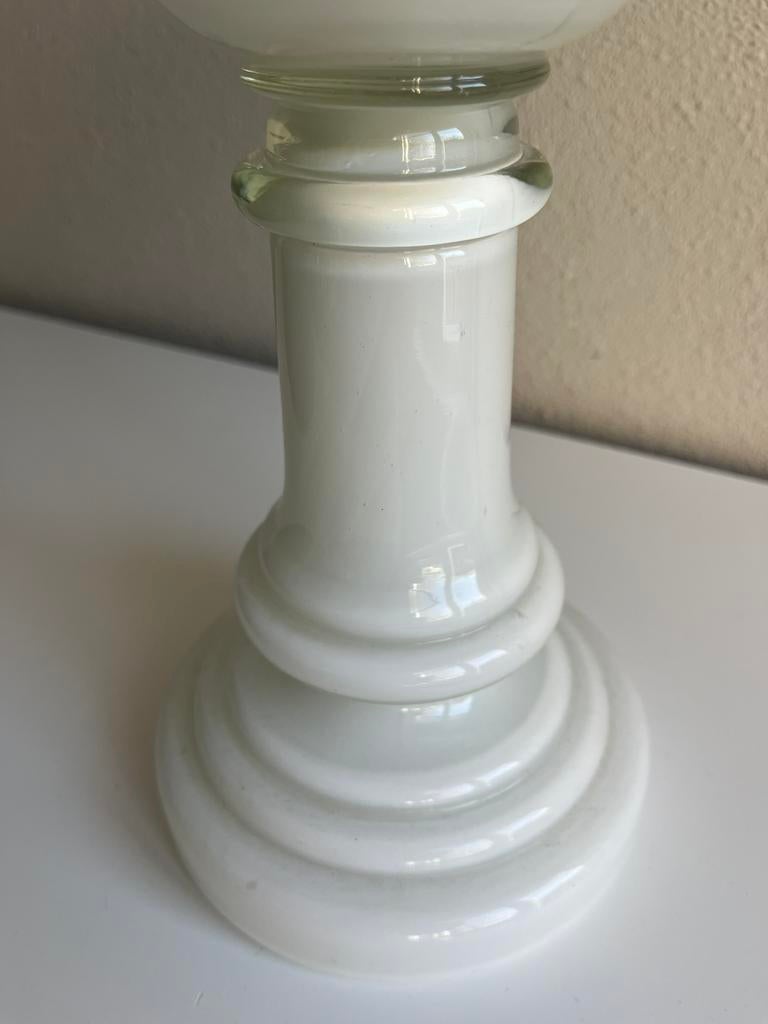 Opalineglas lampenvoet vintage, Ophalen, Zo goed als nieuw