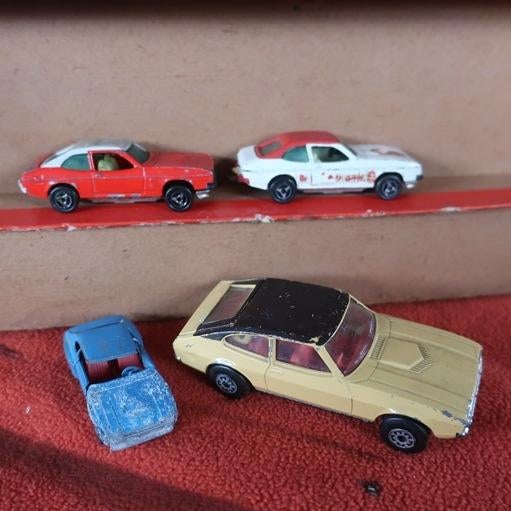 Ford Capri II type 2 Majorette en Matchbox Super Kings SET, Ophalen of Verzenden, Gebruikt, Auto, Corgi