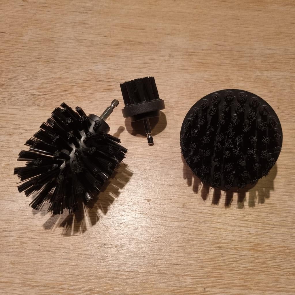 Borstels voor boormachine - set van 3, Ophalen of Verzenden, Gebruikt