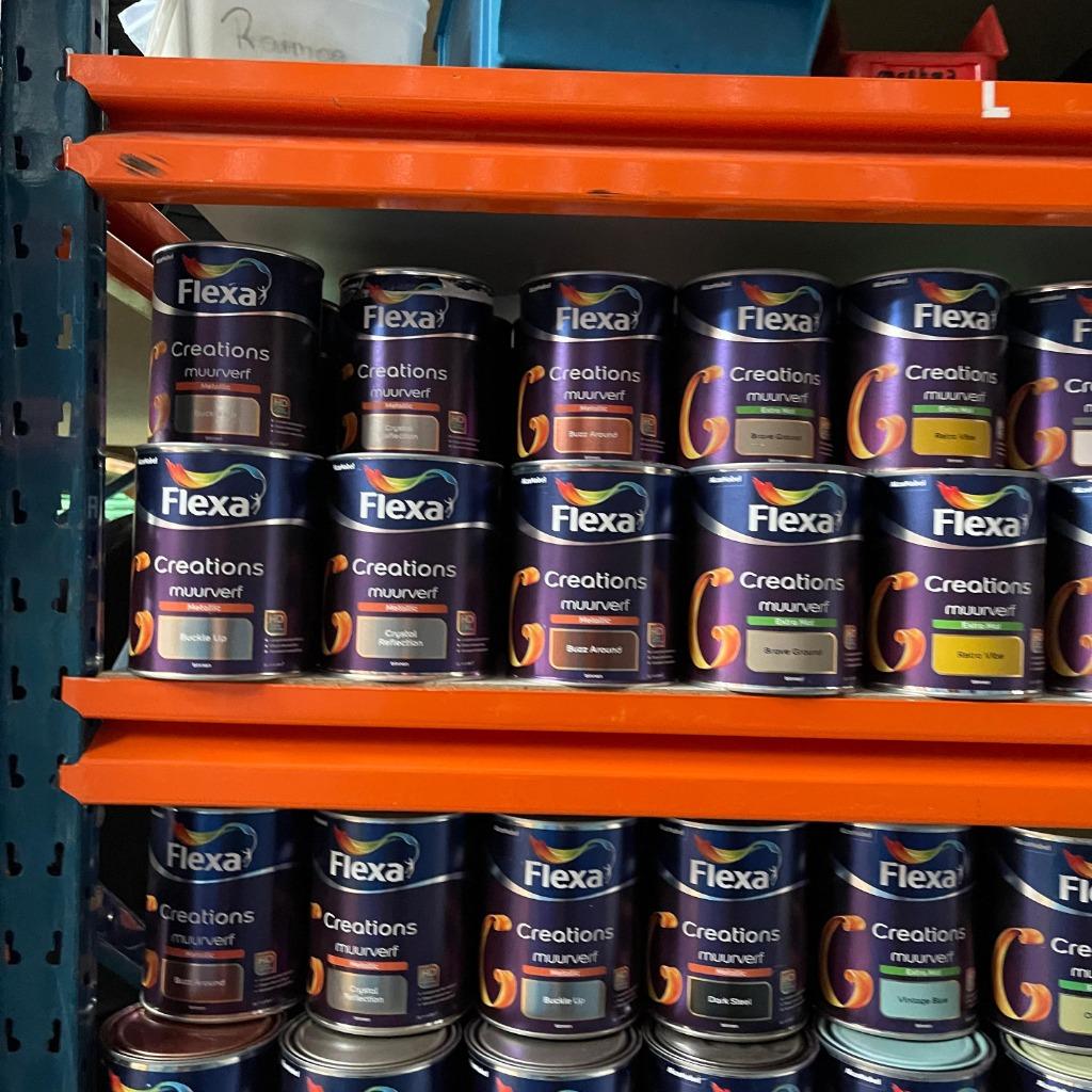 Grote Voorraad Flexa Muurverf, Lak, Verf 5 EURO PER LITER, Flexa, Flexa, Overige kleuren, Nieuw