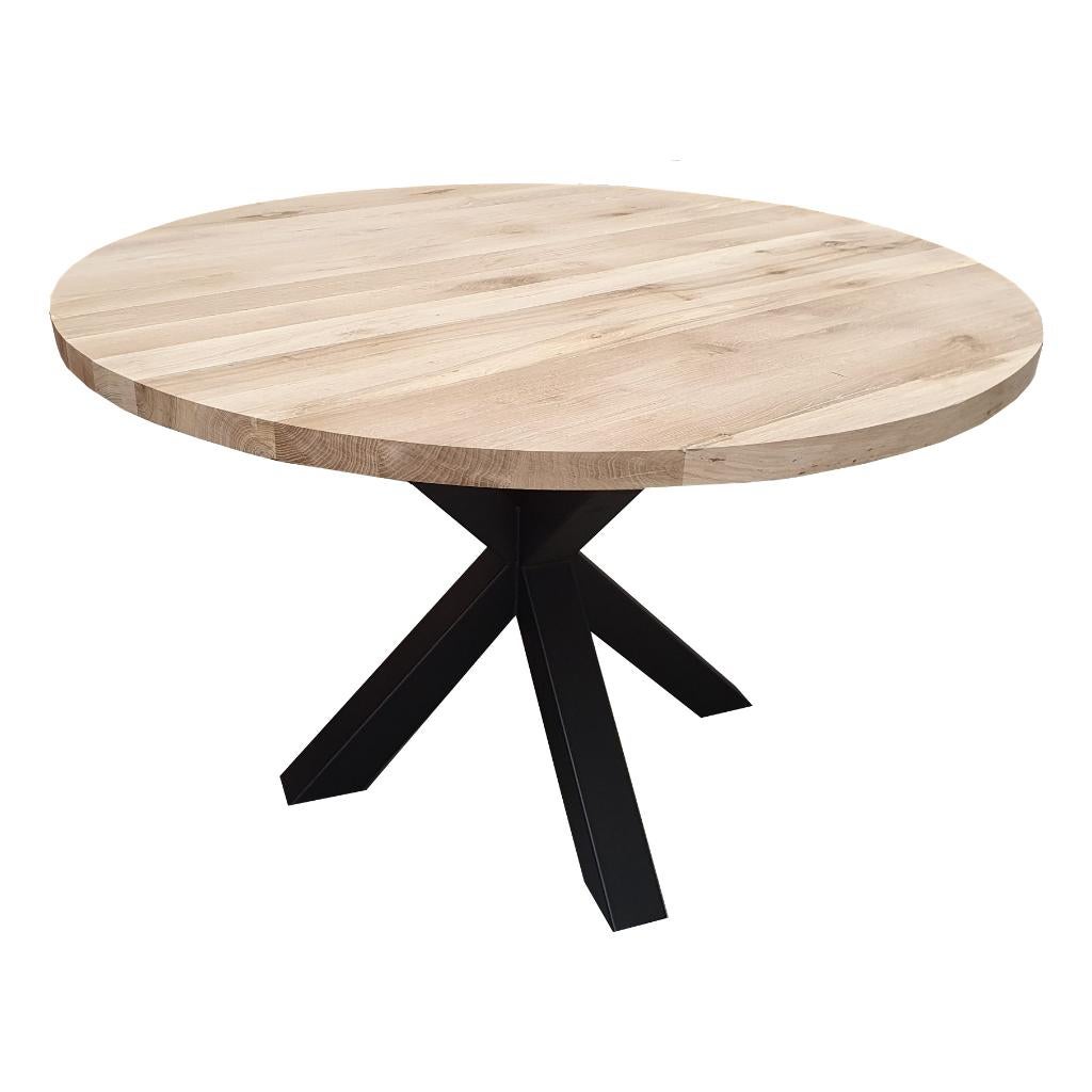 Eettafel | ronde eettafel | tafel | eiken | eettafel rond, Huis en Inrichting, Tafels | Eettafels, Nieuw, 50 tot 100 cm, 200 cm of meer