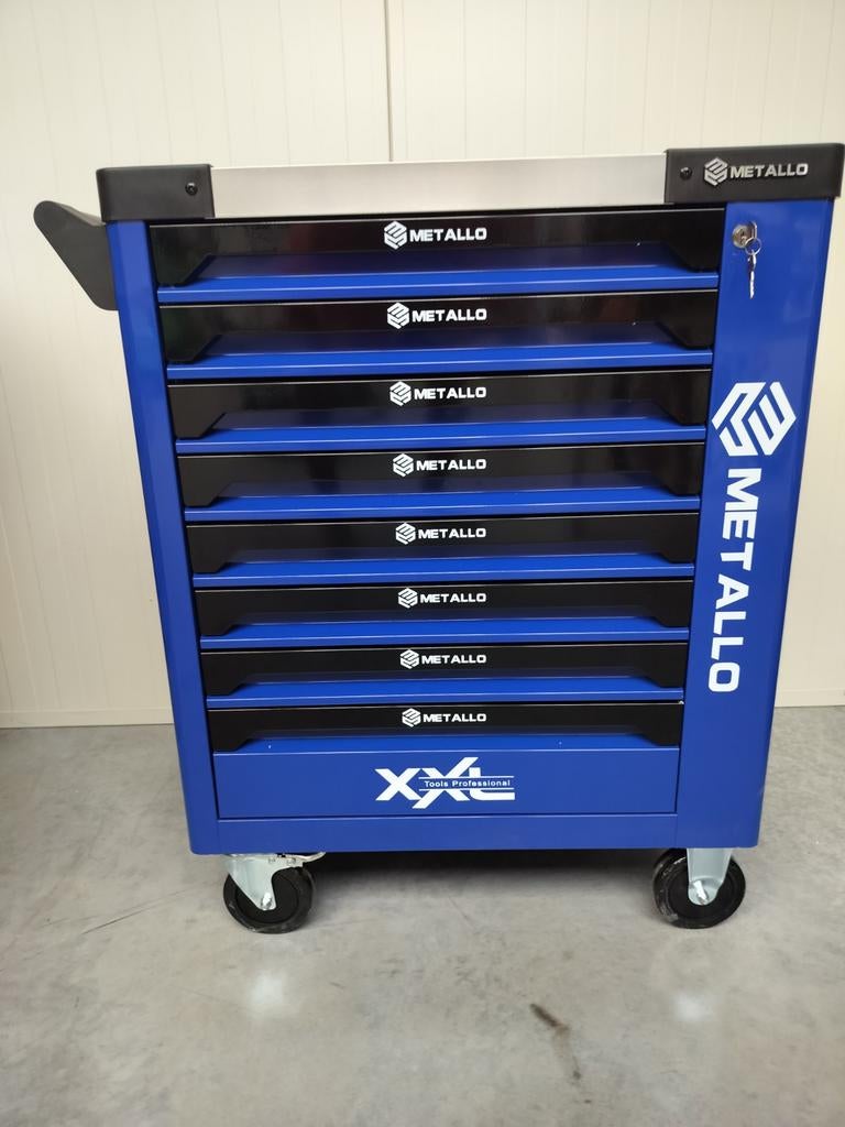 Metallo gereedschapswagen 8 lades 8 gevuld, .Nieuw!, Auto diversen, Autogereedschap, Ophalen, Nieuw