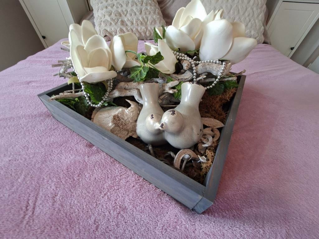 Dienblad met accessoires leuk als woondecoratie, Huis en Inrichting, Woonaccessoires | Dienbladen, Ophalen, Zo goed als nieuw