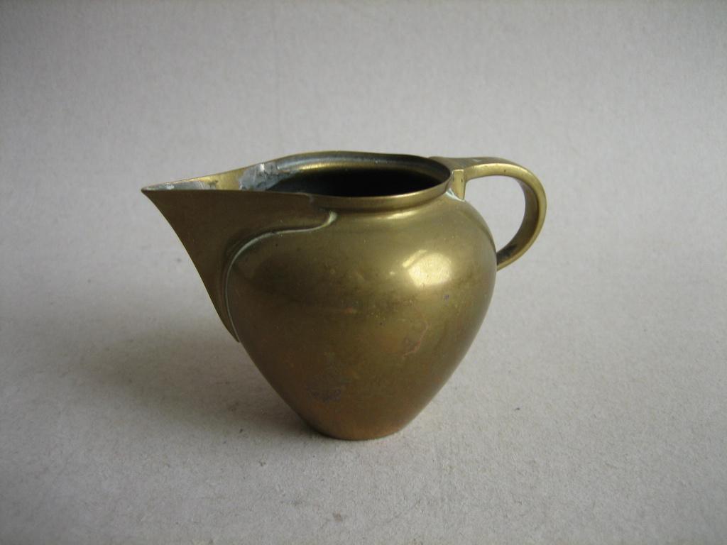 Oud messing melkkannetje Jan Eisenloeffel Nieuwe Kunst, Ophalen of Verzenden