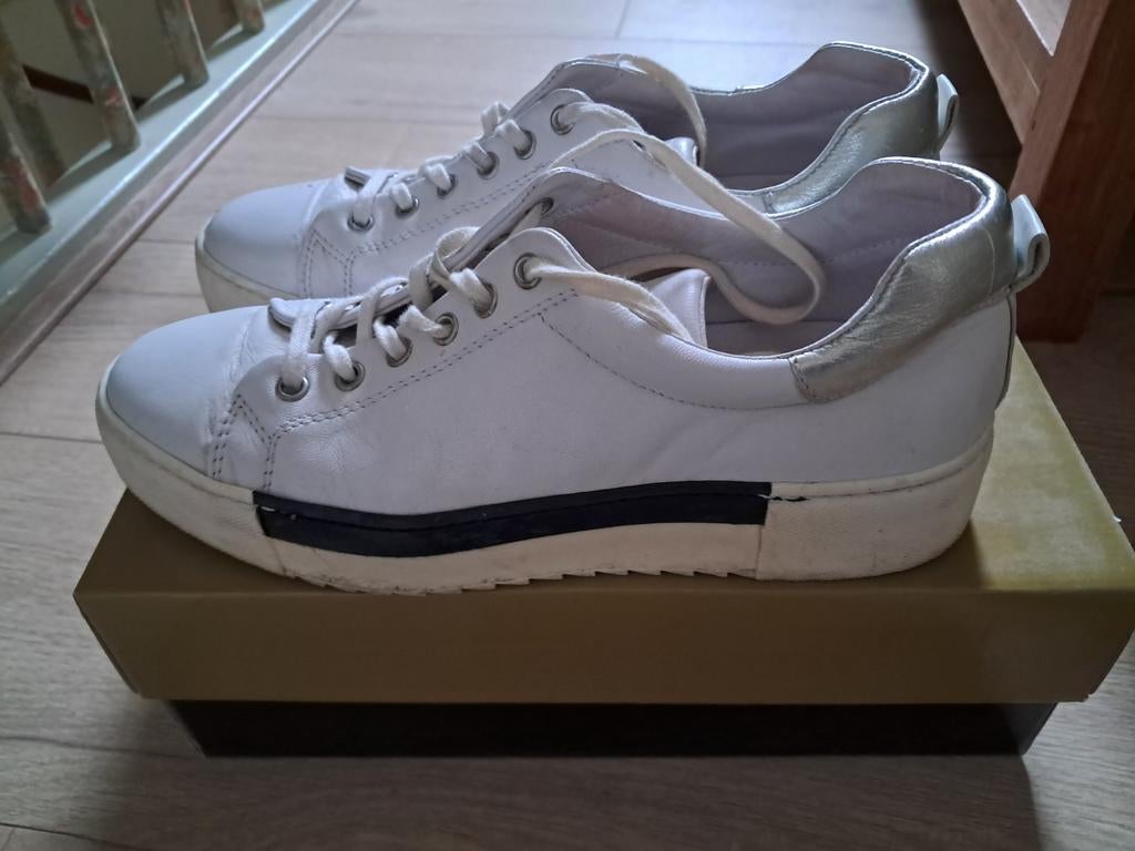 Robert d'Angelo Witte Sneakers Maat 40, Wit, Ophalen of Verzenden, Sneakers of Gympen, Roberto d'Angelo