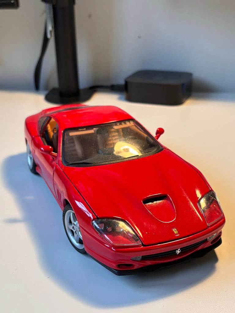 Ferrari 550 Maranello Bburago 1:18, Ophalen of Verzenden, Gebruikt, Auto, Bburago