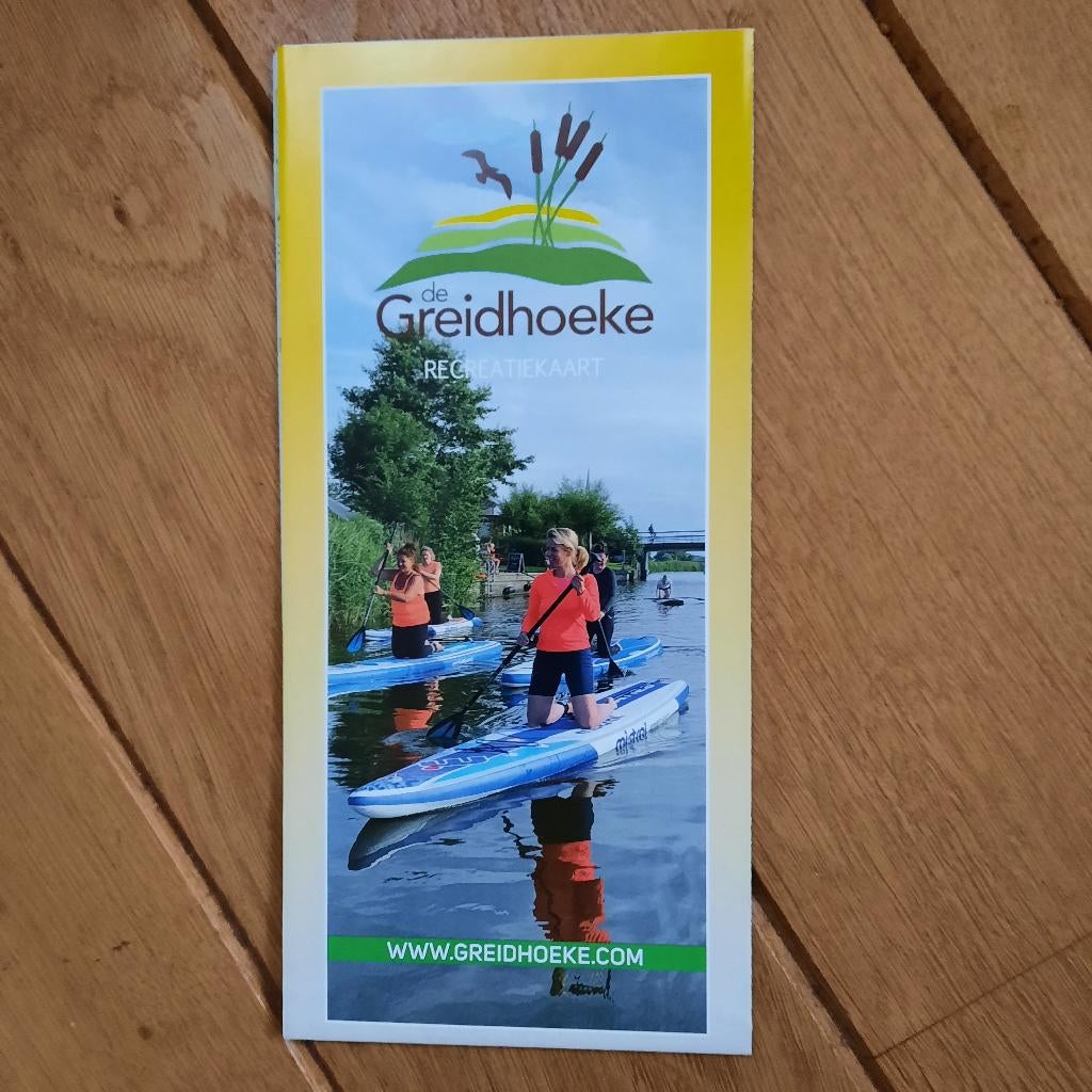 de Greidhoeke Recreatiekaart - het groene hart in Fryslân, Ophalen of Verzenden, Europa, Fiets- of Wandelgids, Overige merken