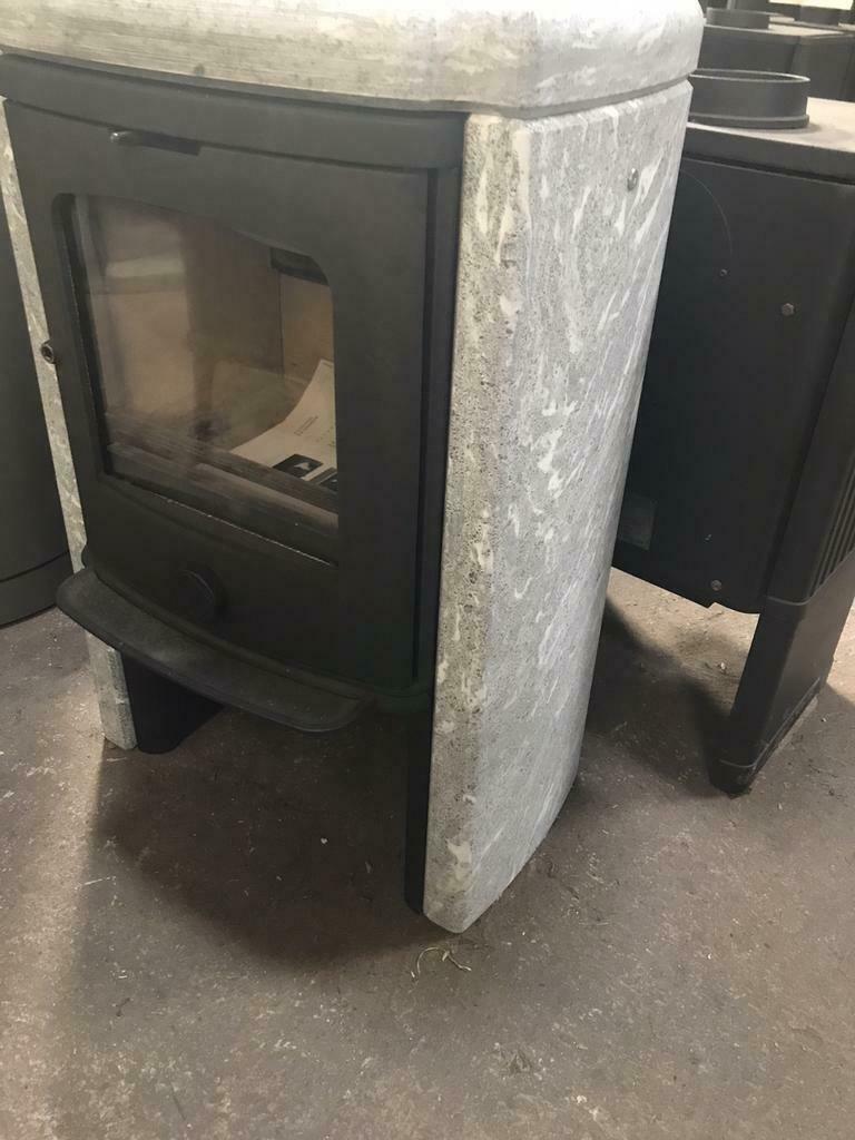 !!! Demo model Scan Anderson 4-5 met speksteenkachel !!!!, Ophalen, Zo goed als nieuw, Hout, Vrijstaand