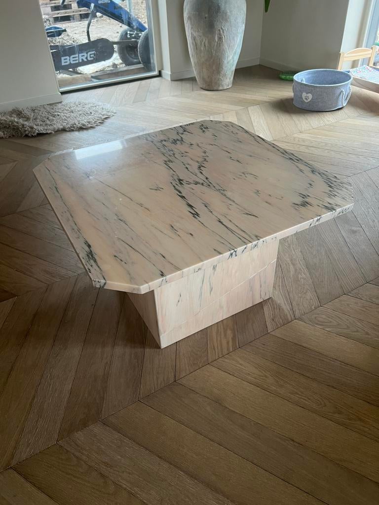 Salontafel marmer, Ophalen, Overige materialen, Gebruikt, 50 tot 100 cm