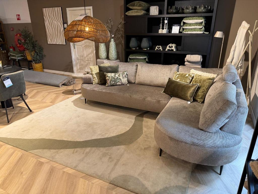 Vloerkleed Organix I Whoon I Meubilex I van €699 voor €219, Ophalen, Gebruikt, Groen, 200 cm of meer
