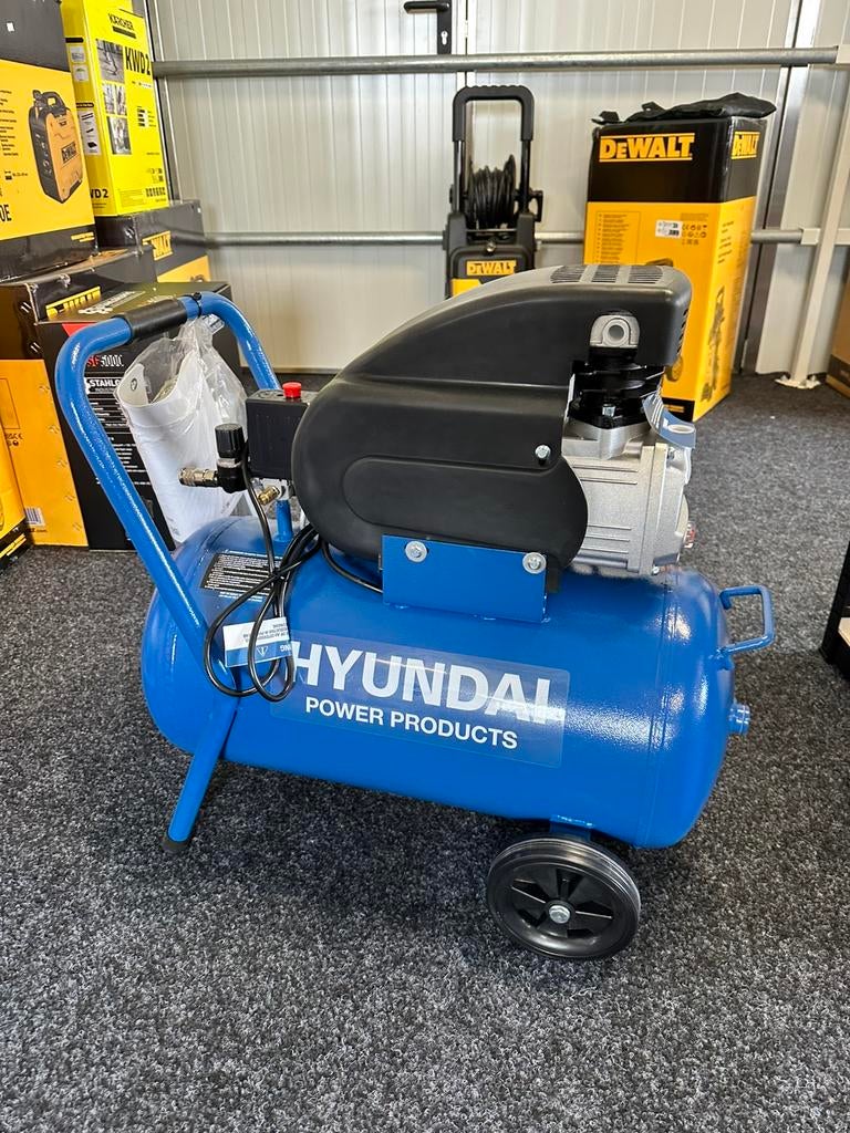 Hyundai Compressor 50L! Nieuw!, Ophalen, 6 tot 10 bar, Nieuw, 25 tot 100 liter