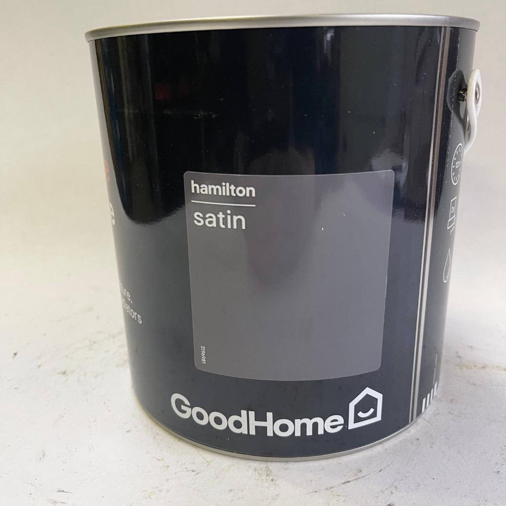 GoodHome All Round Hamilton Grijs Lak Verf 2L, GoodHome, GoodHome, Nieuw, Ophalen of Verzenden