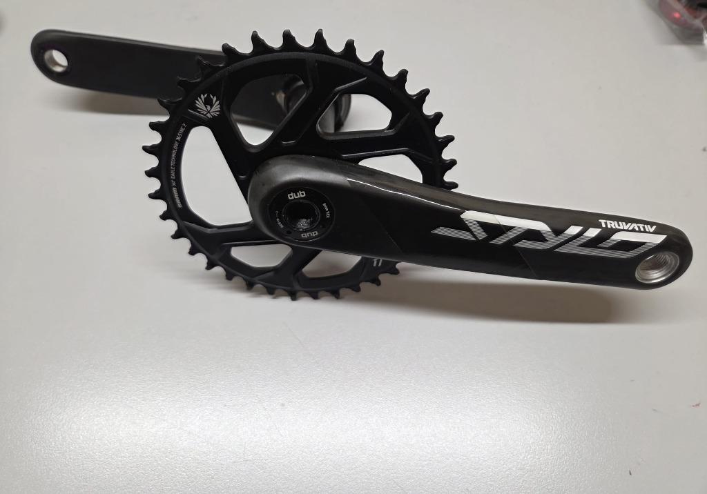 Truvativ STYLO Carbon DUB Crankset -170mm, Crankstel of Pedalen, SRAM, Transmissões Mecânicas, Lda., Rua António Sérgio, N.o 15, Pedrulha, 3025 - 041 Coimbra, Portugal