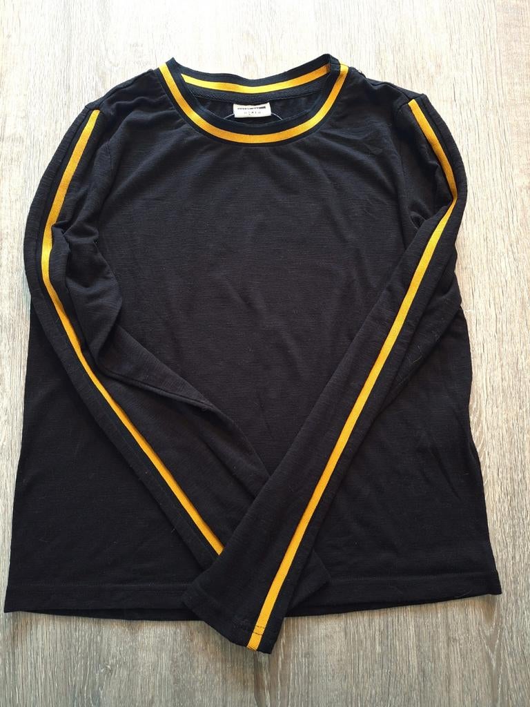 Noisy May longsleeve zwart geel mt S, Noisy May, Ophalen of Verzenden, Maat 36 (S), Zwart