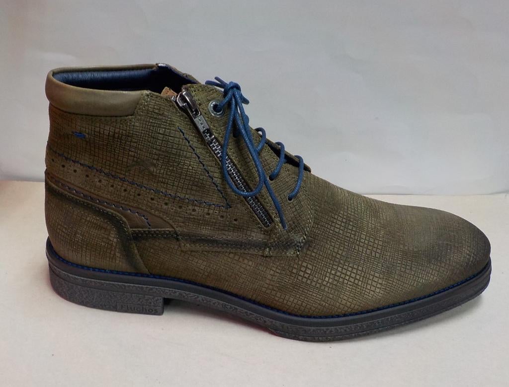 Fluchos groene herenboots maat 42, Kleding | Heren, Schoenen, Nieuw, Boots, Overige kleuren, Ophalen of Verzenden