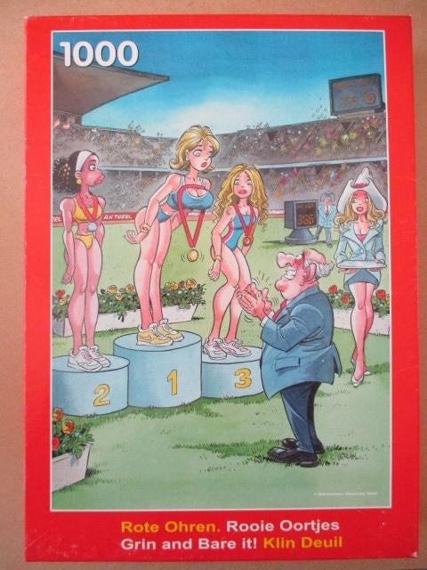 adv11116 rooie oortjes puzzle, Verzamelen, Ophalen, Overige figuren, Gebruikt, Boek of Spel