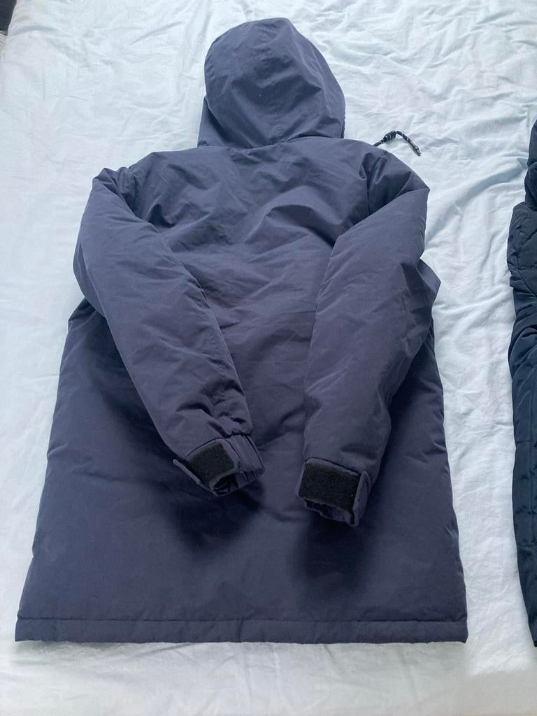 Jack & Jones Winterjas - Donkerblauw - Maat S, Ophalen of Verzenden, Zo goed als nieuw, Maat 46 (S) of kleiner, Blauw