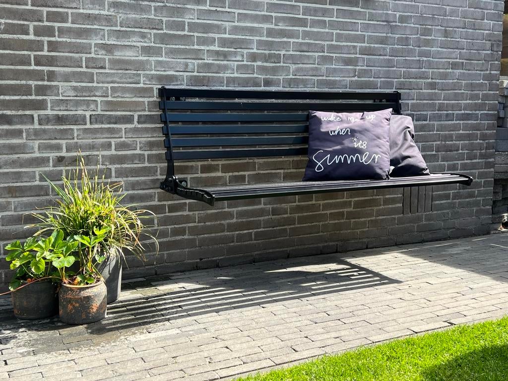 Muurbankje opklapbaar staal, duurzaam en gratis bezorgd, Tuin en Terras, Ophalen of Verzenden, Nieuw, Metaal