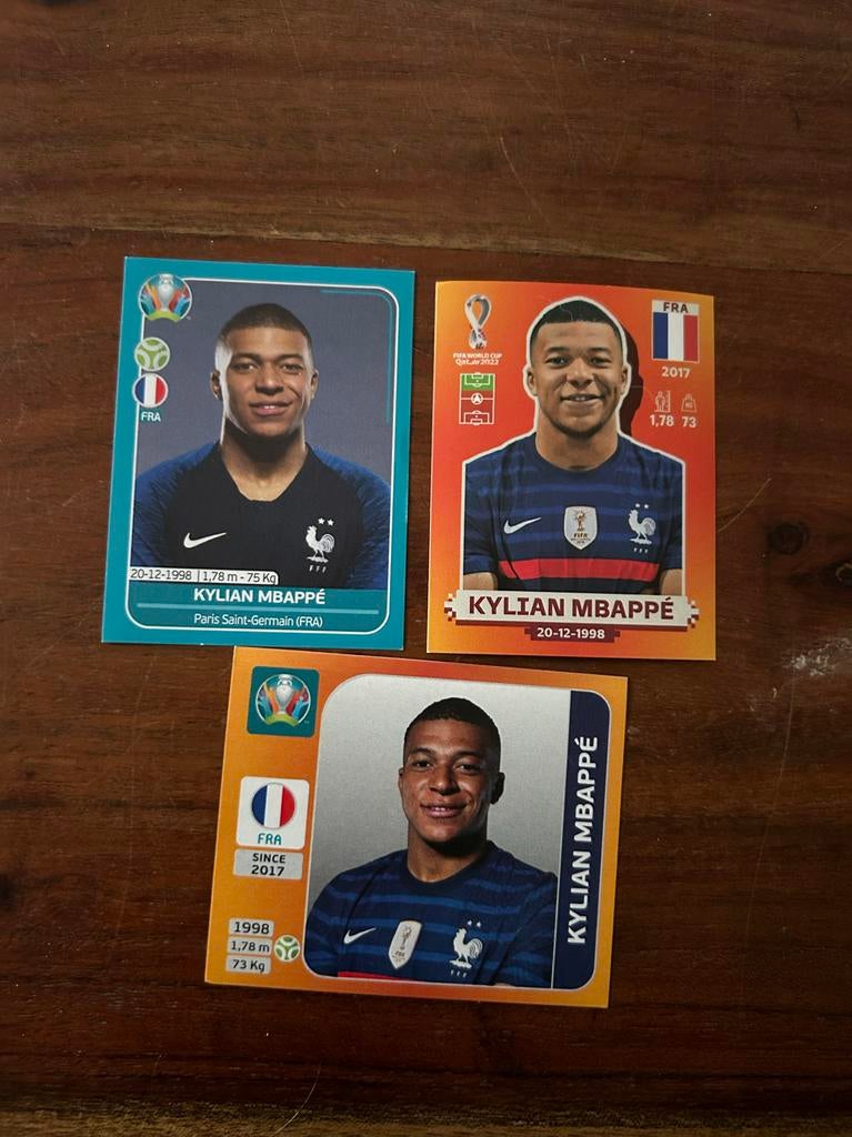 Kylian Mbappe Panini Kaarten, Verzamelen, Sportartikelen en Voetbal, Ophalen of Verzenden, Zo goed als nieuw, Buitenlandse clubs