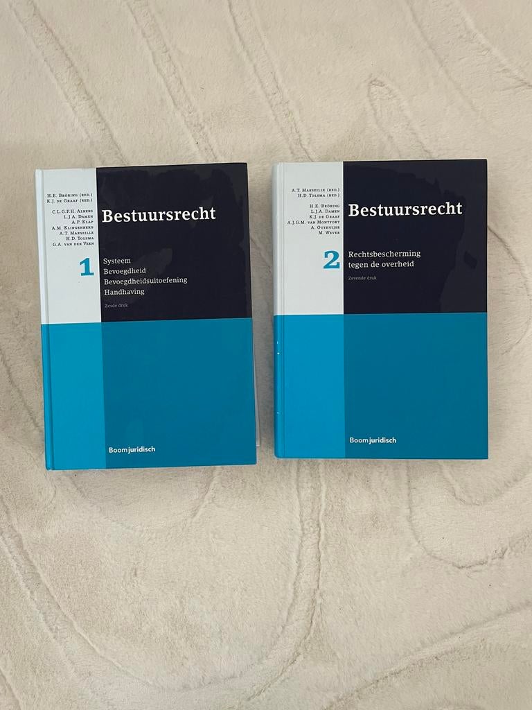Bestuursrecht 1 en 2 Rechtsbescherming tegen de overheid 7e, Boeken, Sociale wetenschap, Ophalen of Verzenden, Zo goed als nieuw